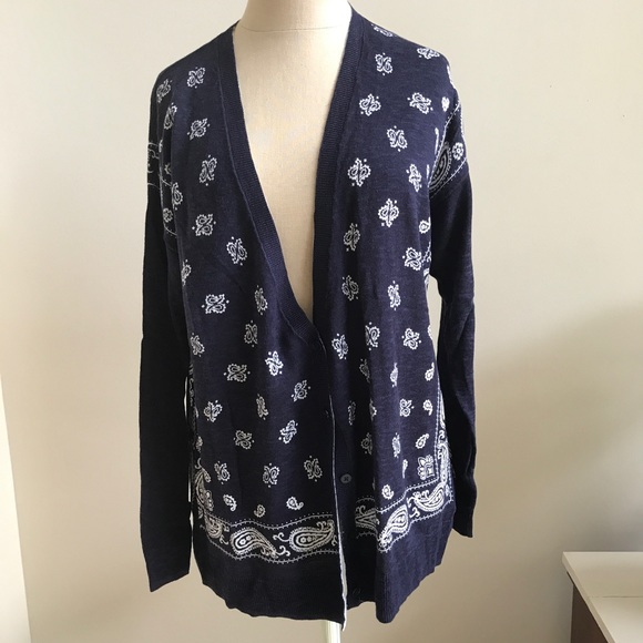 blue bandana sweater